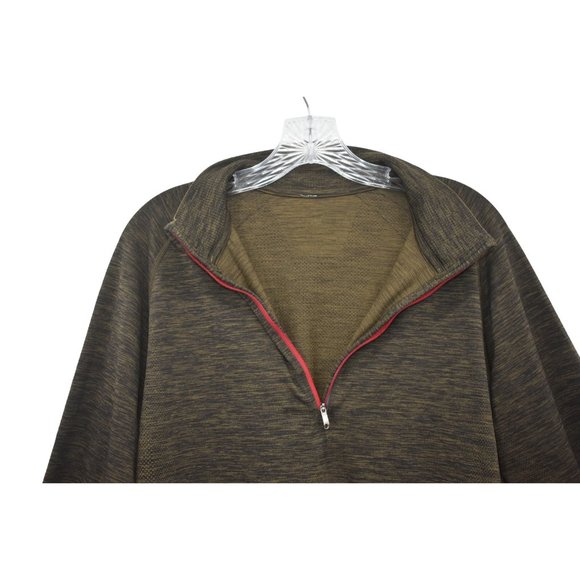 Lululemon Men's Metal Vent Tech 1/2 Zip Deep Meadow / Black Size Medium - Picture 7 of 10